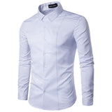 Henry Collar Long Sleeve Dress Shirt