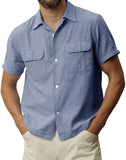 Casual Blouse Cotton Linen T Shirt