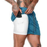 2 In 1 Double-deck GYM Sport Shorts