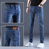 Fashion Men Slim Business  Jeans