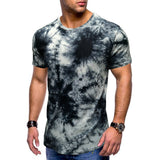Dyed Pattern Short Sleeve Fashion T-shirt