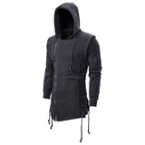 Men Slim Fit Dark Hoodie