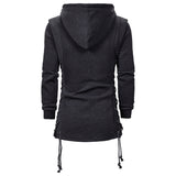 Men Slim Fit Dark Hoodie