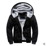 Thick Warm Fleece Zipper Men Hoodie