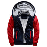 Thick Warm Fleece Zipper Men Hoodie