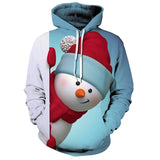 Round Neck Christmas Hoodie for Men