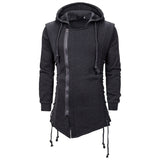 Men Slim Fit Dark Hoodie